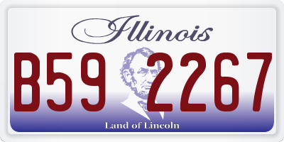 IL license plate B592267