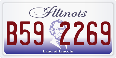 IL license plate B592269
