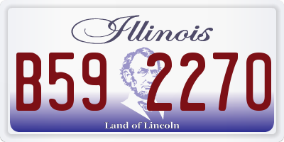 IL license plate B592270