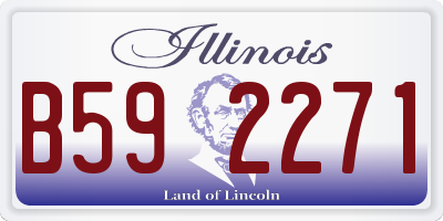 IL license plate B592271