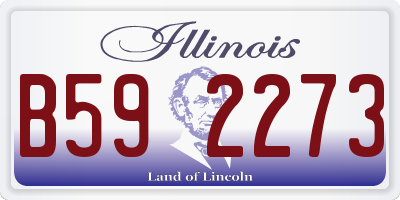 IL license plate B592273