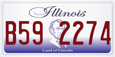 IL license plate B592274