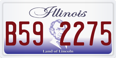 IL license plate B592275