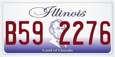 IL license plate B592276
