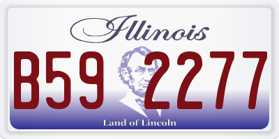 IL license plate B592277