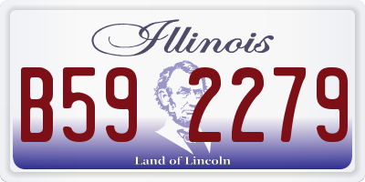 IL license plate B592279