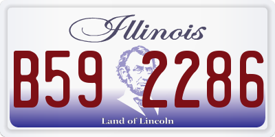 IL license plate B592286
