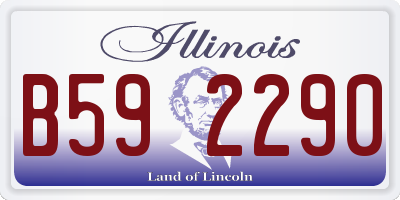 IL license plate B592290