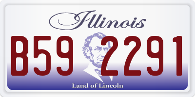 IL license plate B592291