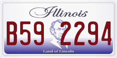 IL license plate B592294