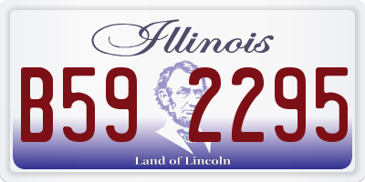 IL license plate B592295