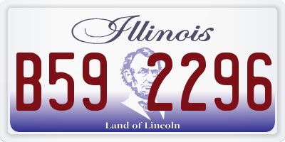 IL license plate B592296