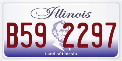 IL license plate B592297