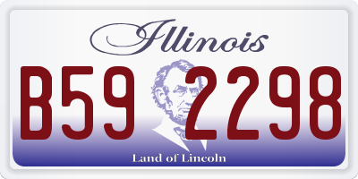 IL license plate B592298
