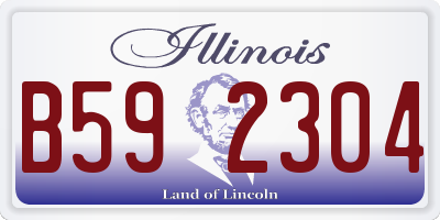 IL license plate B592304