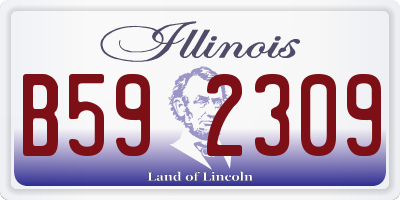 IL license plate B592309