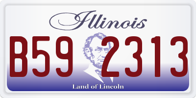 IL license plate B592313