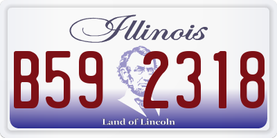 IL license plate B592318