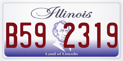 IL license plate B592319