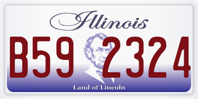 IL license plate B592324