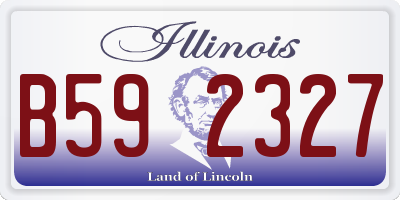 IL license plate B592327