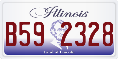 IL license plate B592328