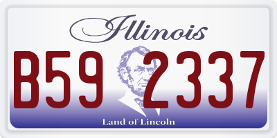 IL license plate B592337