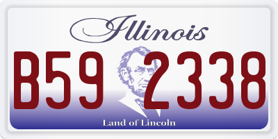 IL license plate B592338