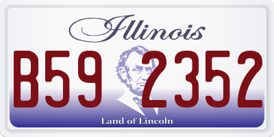 IL license plate B592352