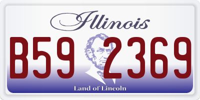 IL license plate B592369