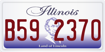 IL license plate B592370