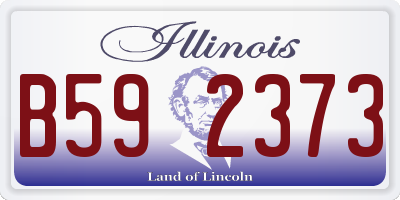 IL license plate B592373