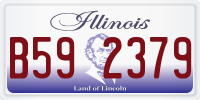 IL license plate B592379