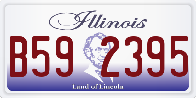 IL license plate B592395