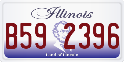 IL license plate B592396