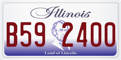 IL license plate B592400