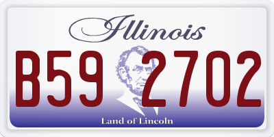 IL license plate B592702