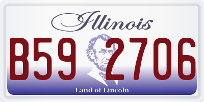 IL license plate B592706