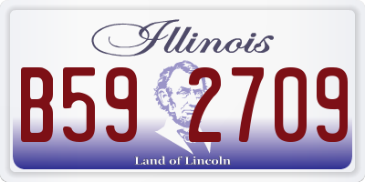 IL license plate B592709