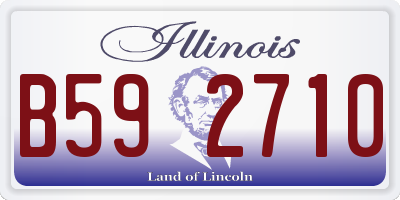 IL license plate B592710