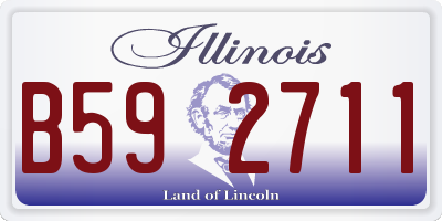 IL license plate B592711