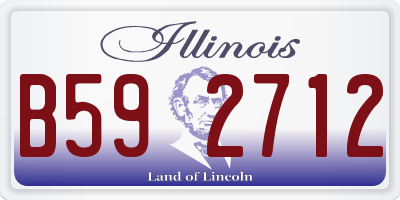 IL license plate B592712