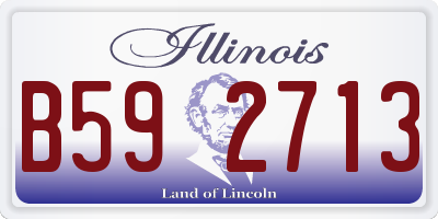 IL license plate B592713