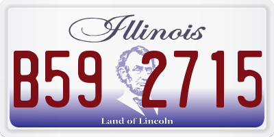 IL license plate B592715