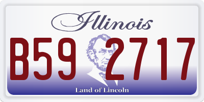 IL license plate B592717