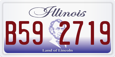 IL license plate B592719