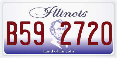 IL license plate B592720