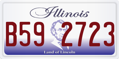 IL license plate B592723