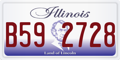 IL license plate B592728