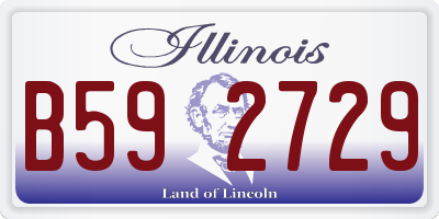IL license plate B592729